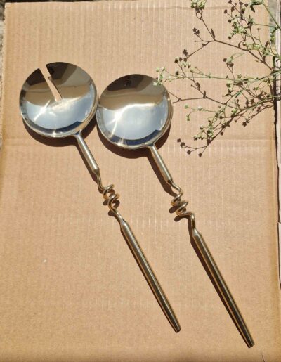 Premium Salad Serving Spoon & Fork Set of 2 - Image 2