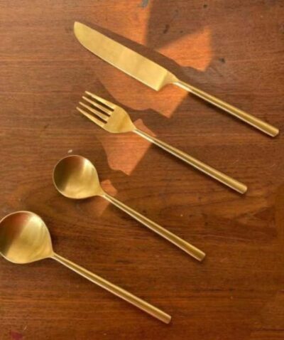 Luxe Golden Cutlery Set – 4 Pieces